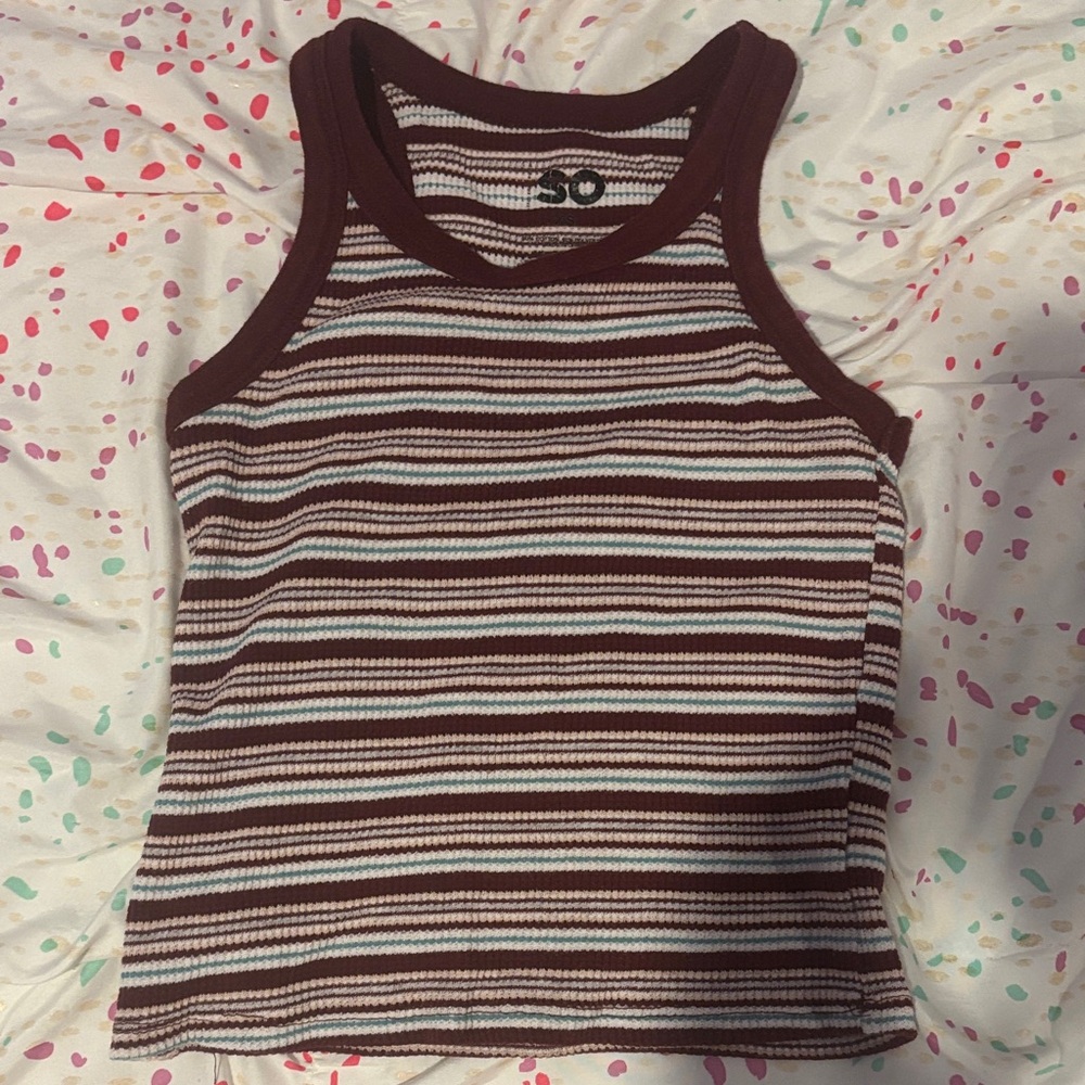Striped Red, White, and Blue Tank Top
